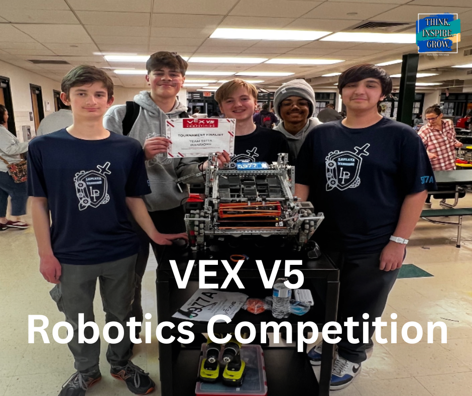 students compete in robotics competition