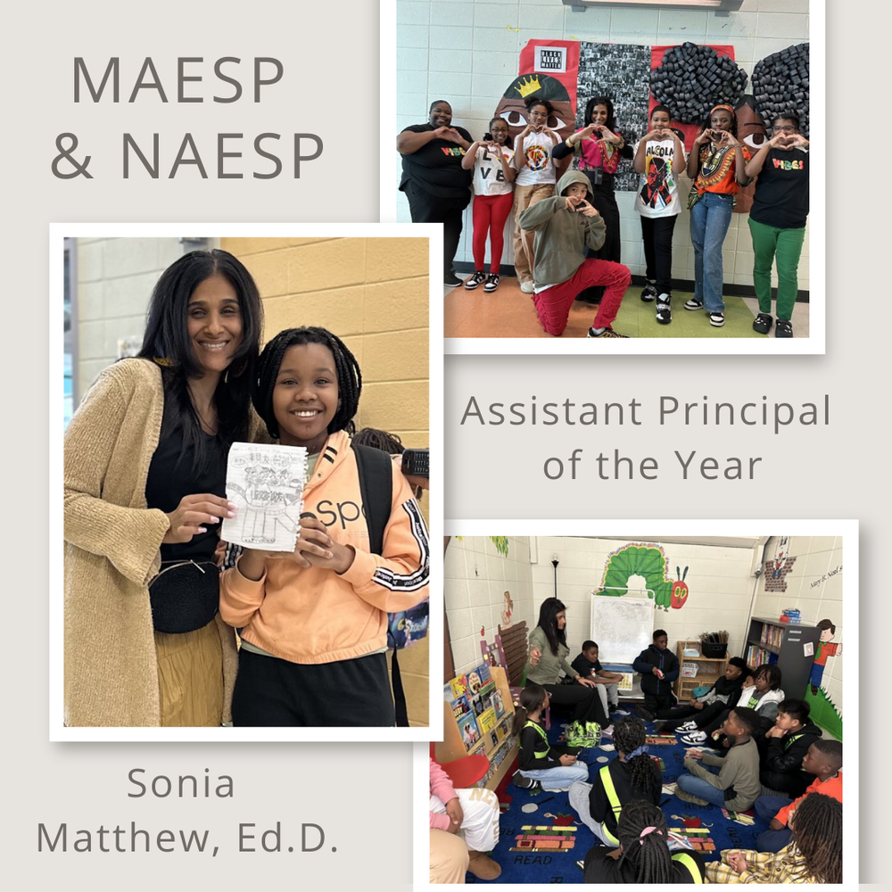 a group of students with the asst principal