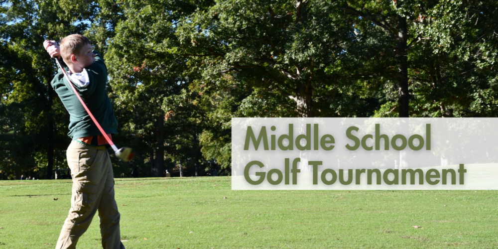 Teen boy swinging golf club on a golf course