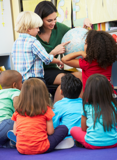 kids in a classroom