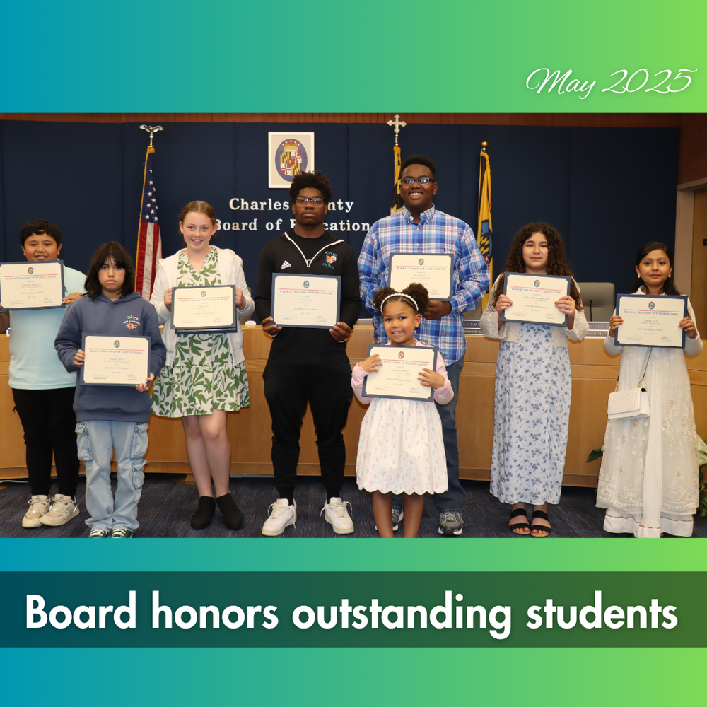 8 students receiving awards