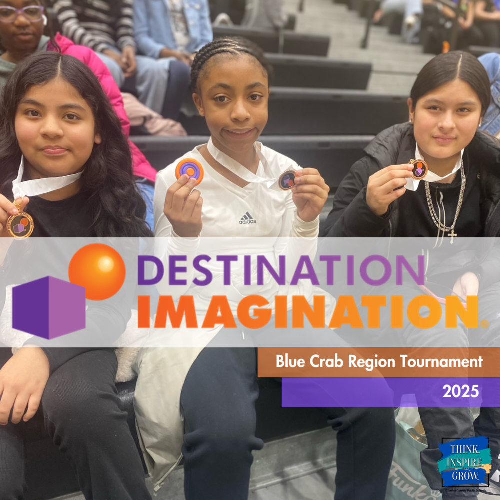 three students holding up medals from DI tournament