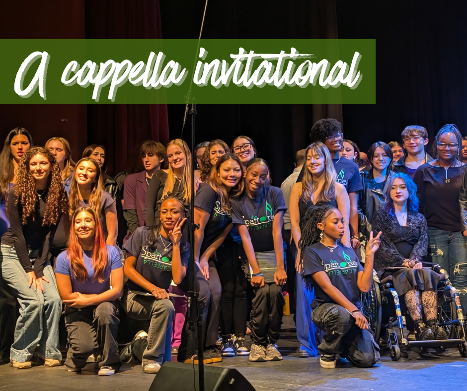 acapella students on stage