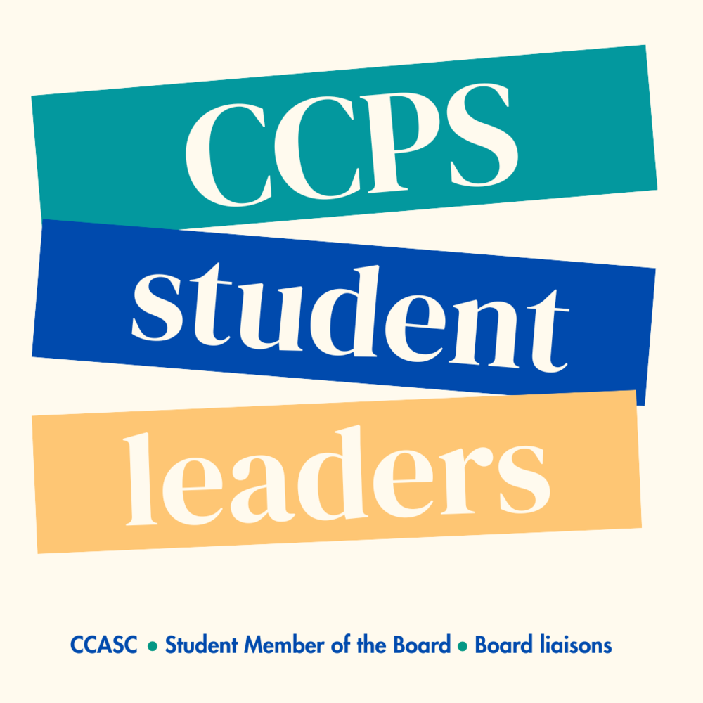 yellow background with words ccps student leaders