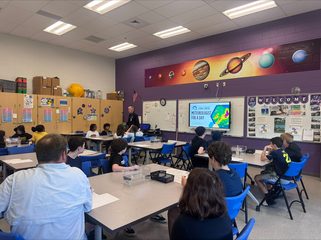 students sitting in a science classroom