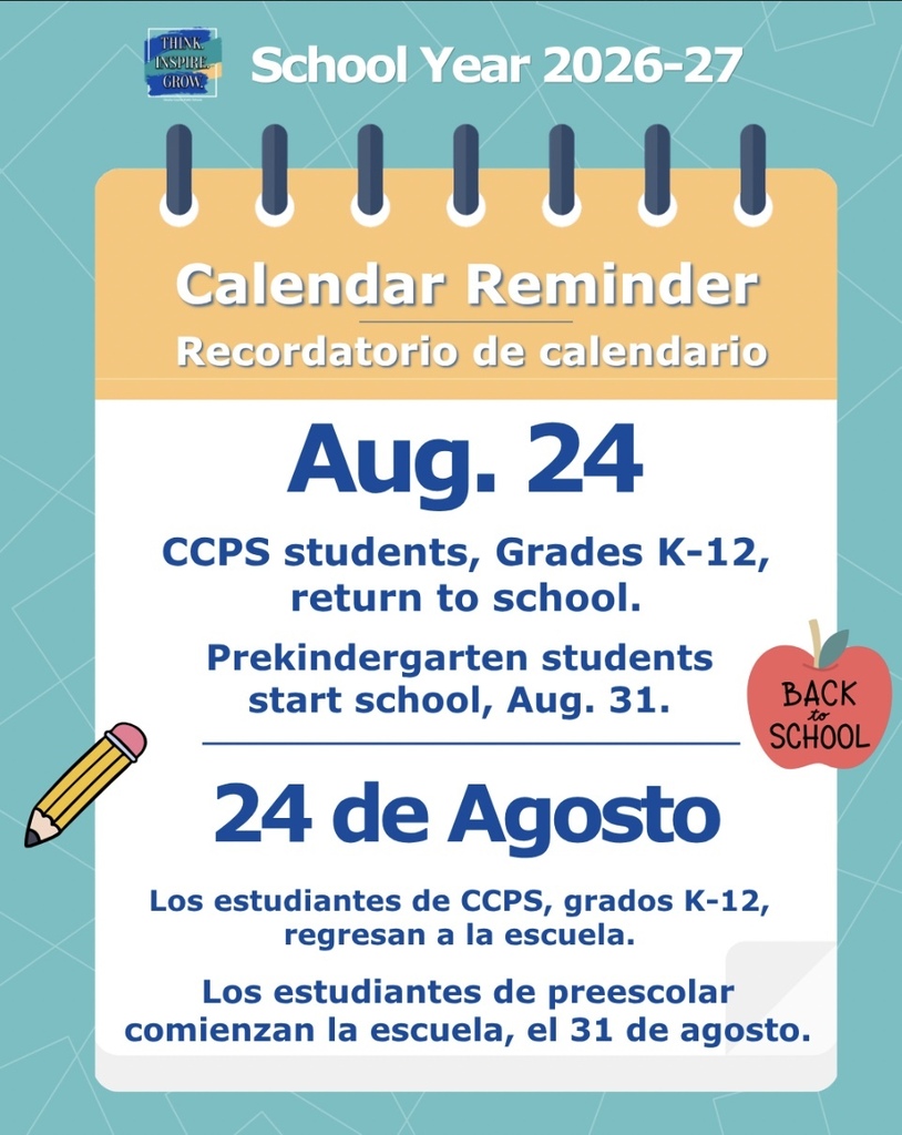 students return date to school flyer