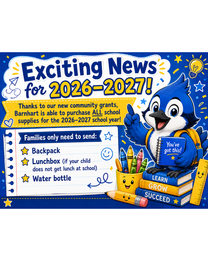 Community Schools funding will provide school supplies for all students in the 2026-2027 school year.