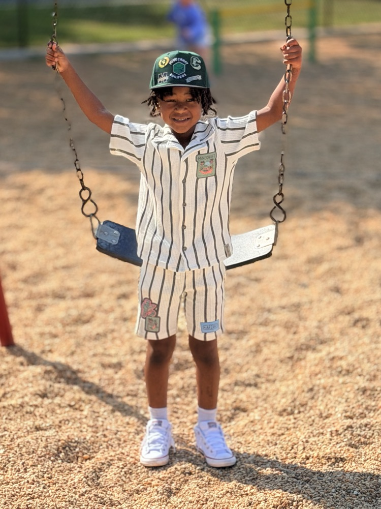 child on swing