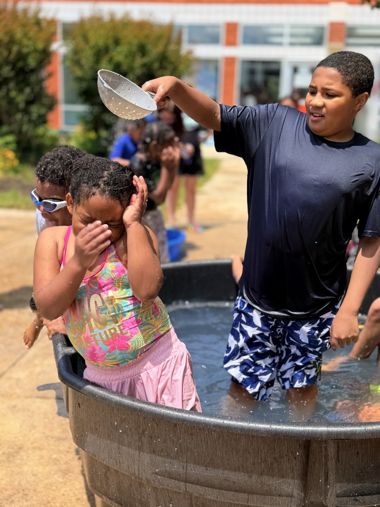 kids in pool
