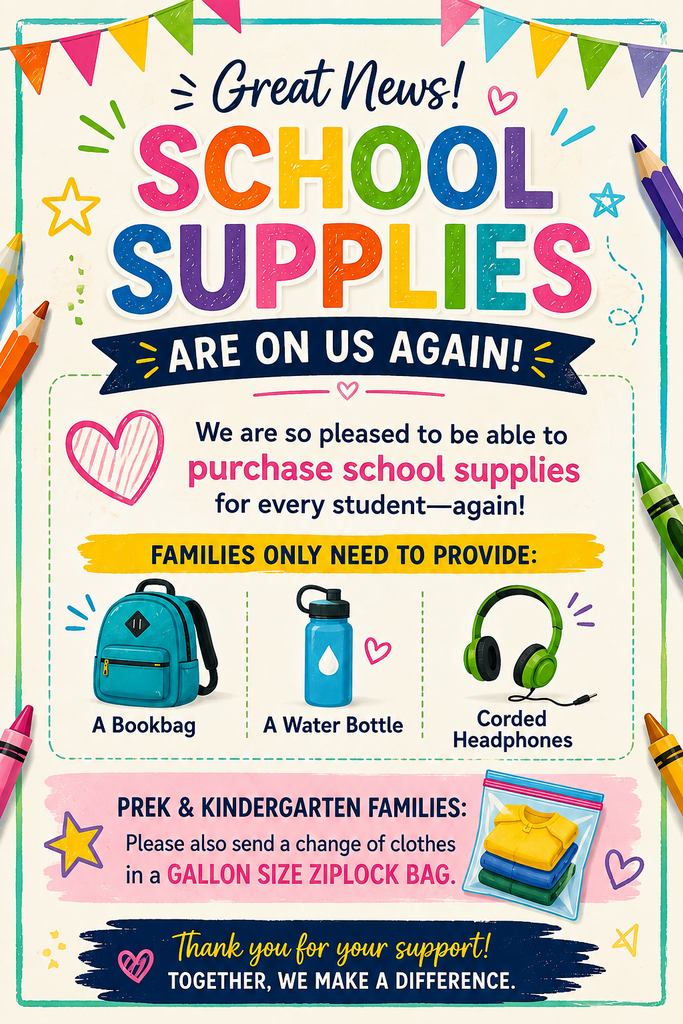 School Supplies Flyer