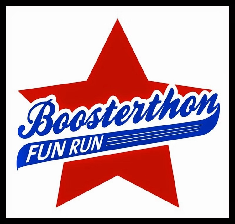 star that says boosterthon fun run