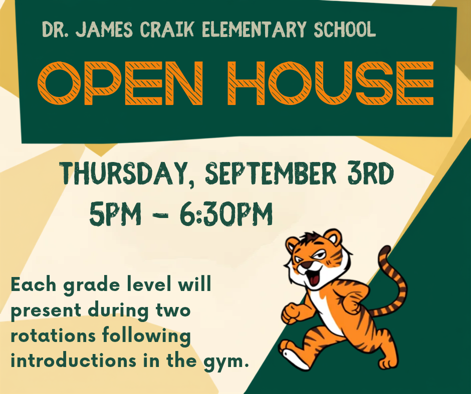 Open house Sept 3rd
