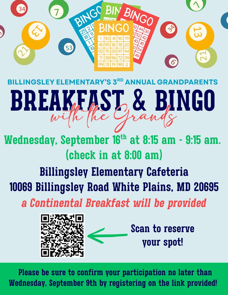 Breakfast Bingo Registration
