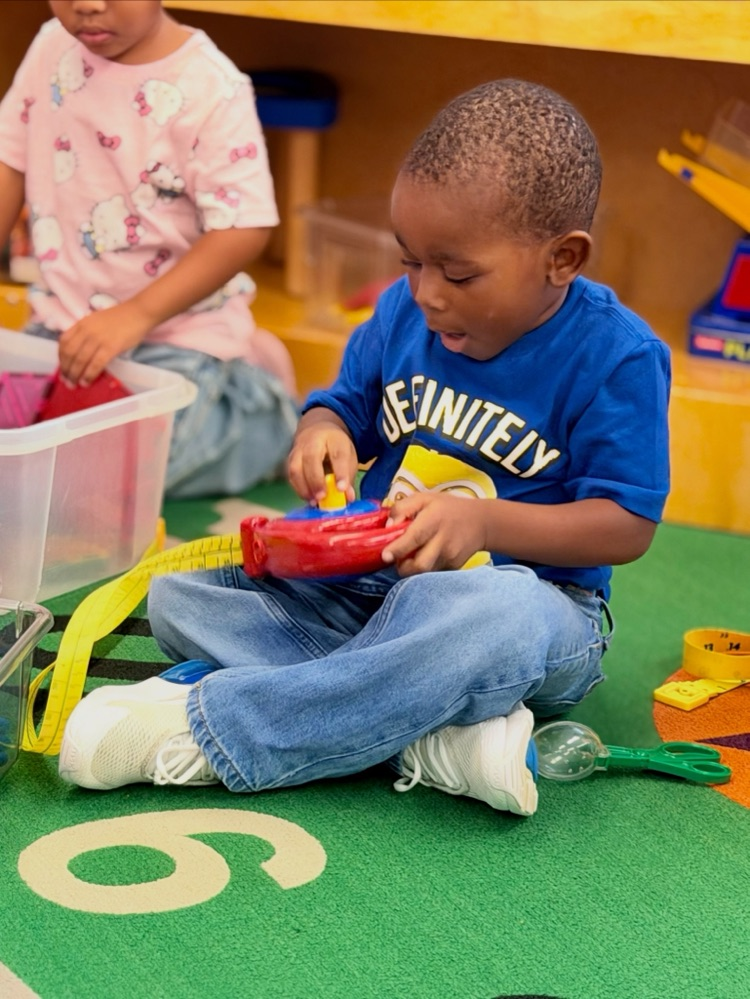 student playing 