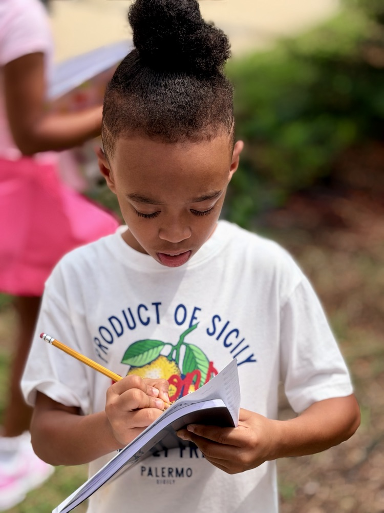 student writing 