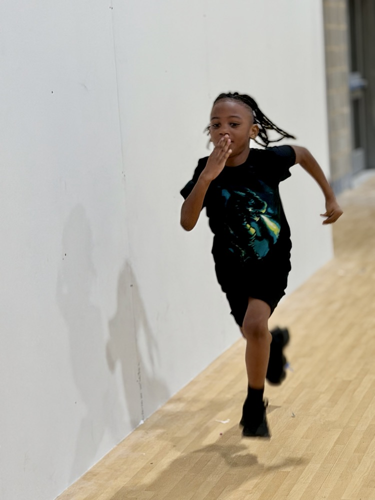 stunning running and smiling