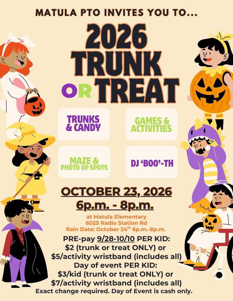 trunk or treat flyer 2026