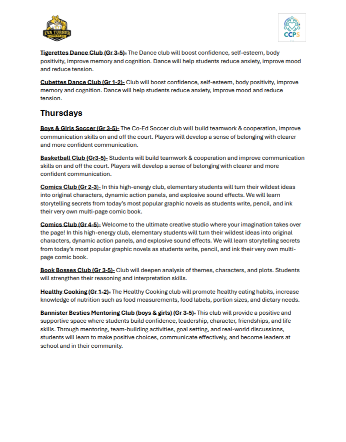Club Descriptions Eng Cont.