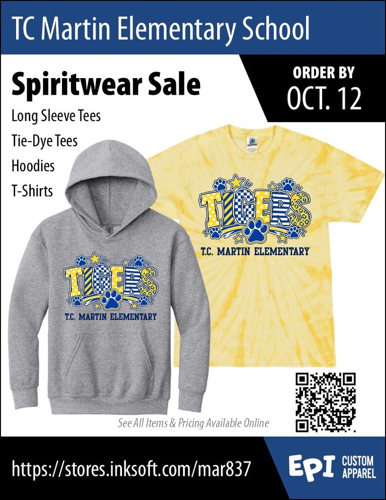 spiritwear shop flyer