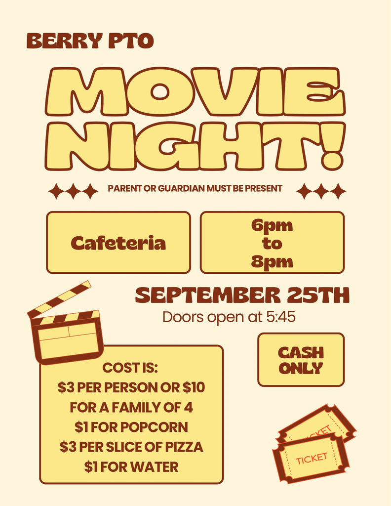 Berry Elementary School's Movie Night 