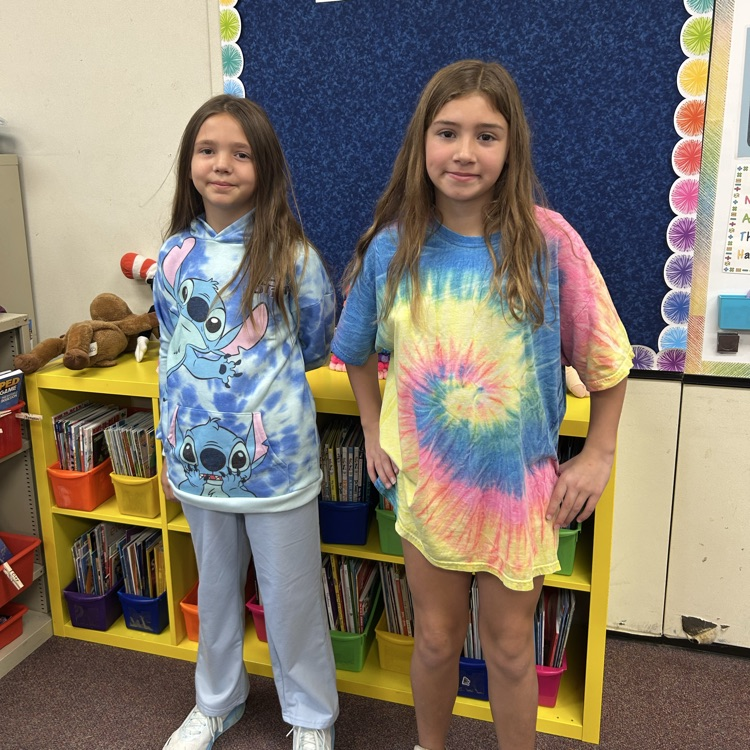 students wearing tie dye