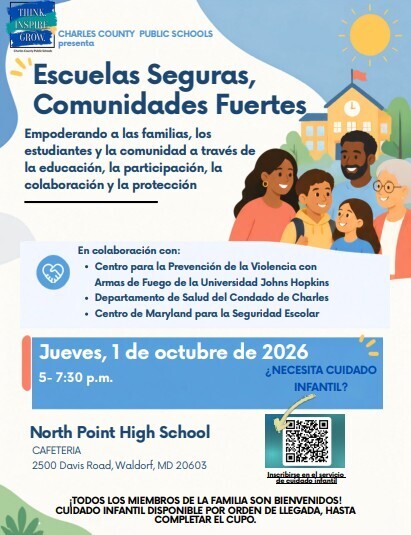 Safe schools, strong communities event flyer