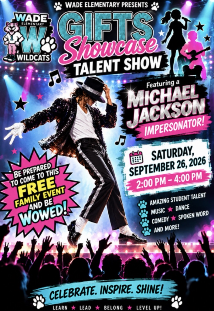 flyer with Michael Jackson