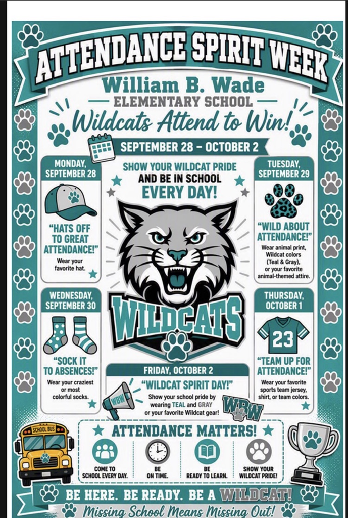attendance spirit week flyer 