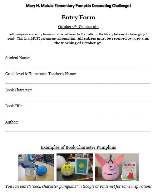 pumpkin decorating contest info