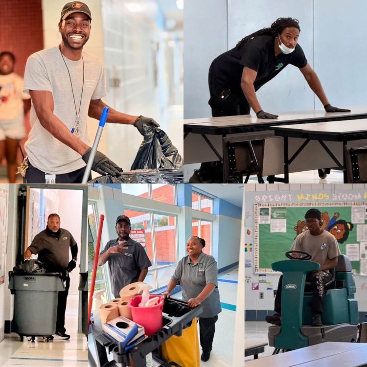 collage of building service workers 