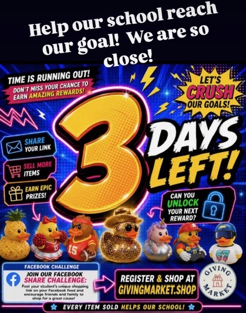 The last 3 days of the giving market, let's finish strong.