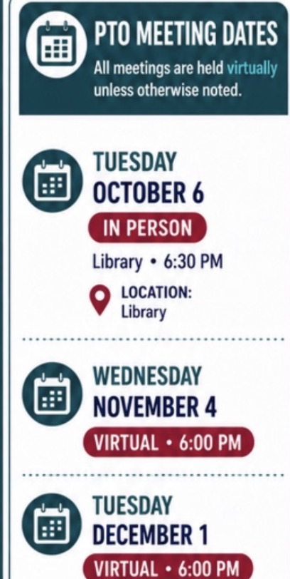 PTO meeting dates 