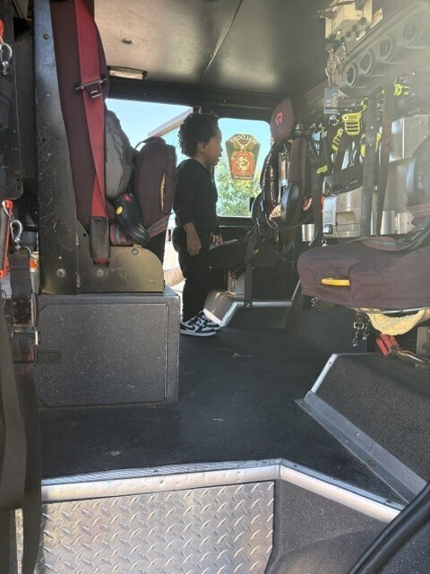 Walking through the Fire Truck