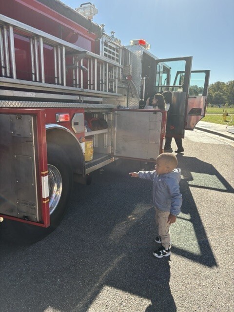 Looking at the Fire Truck