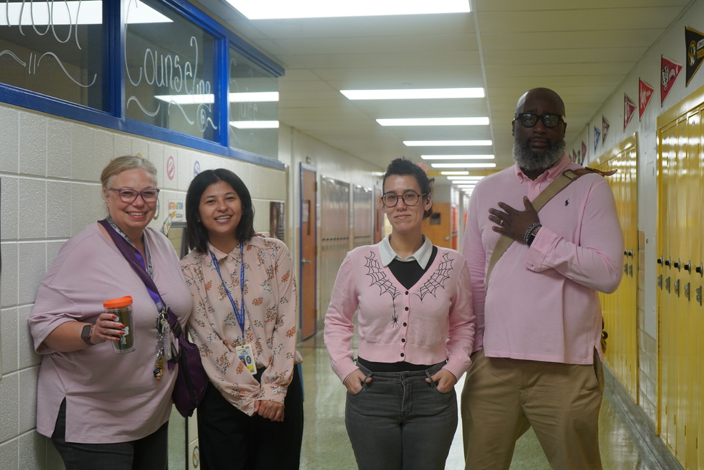 💗 Glymont Goes Pink 💗  Our school community is proud to wear pink in recognition of Breast Cancer Awareness Month. Today, we honor the strength of survivors, celebrate hope, and raise awareness for a cause that touches so many lives. 🎀 #GlymontGoesPink #BreastCancerAwareness