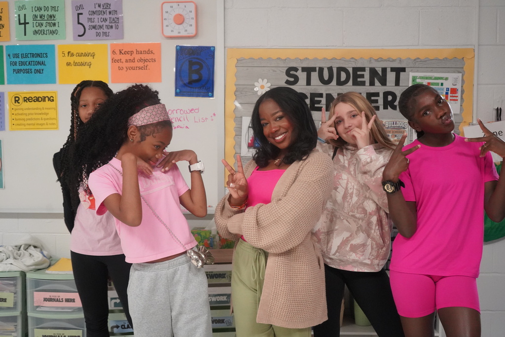 💗 Glymont Goes Pink 💗  Our school community is proud to wear pink in recognition of Breast Cancer Awareness Month. Today, we honor the strength of survivors, celebrate hope, and raise awareness for a cause that touches so many lives. 🎀 #GlymontGoesPink #BreastCancerAwareness