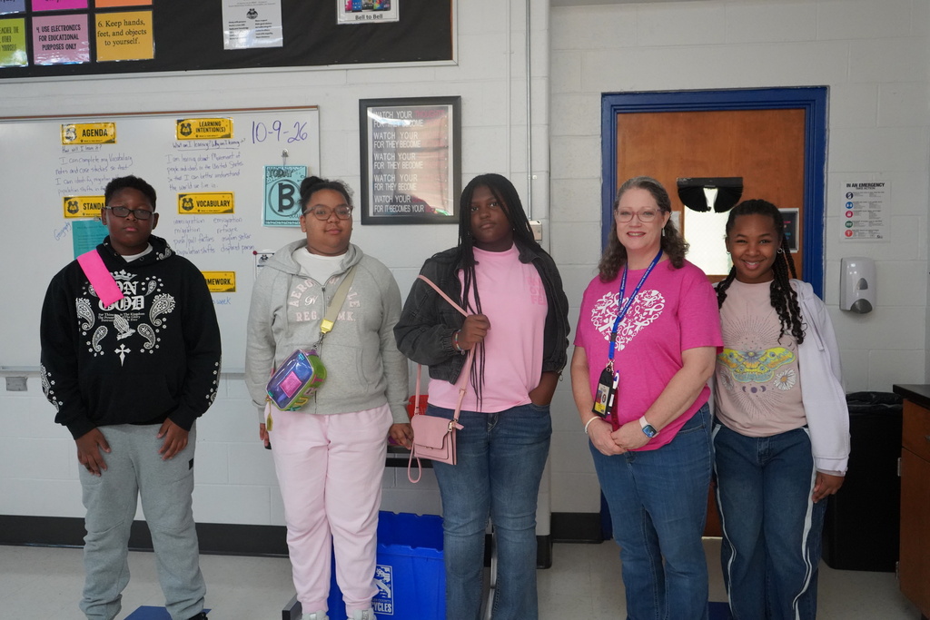 💗 Glymont Goes Pink 💗  Our school community is proud to wear pink in recognition of Breast Cancer Awareness Month. Today, we honor the strength of survivors, celebrate hope, and raise awareness for a cause that touches so many lives. 🎀 #GlymontGoesPink #BreastCancerAwareness