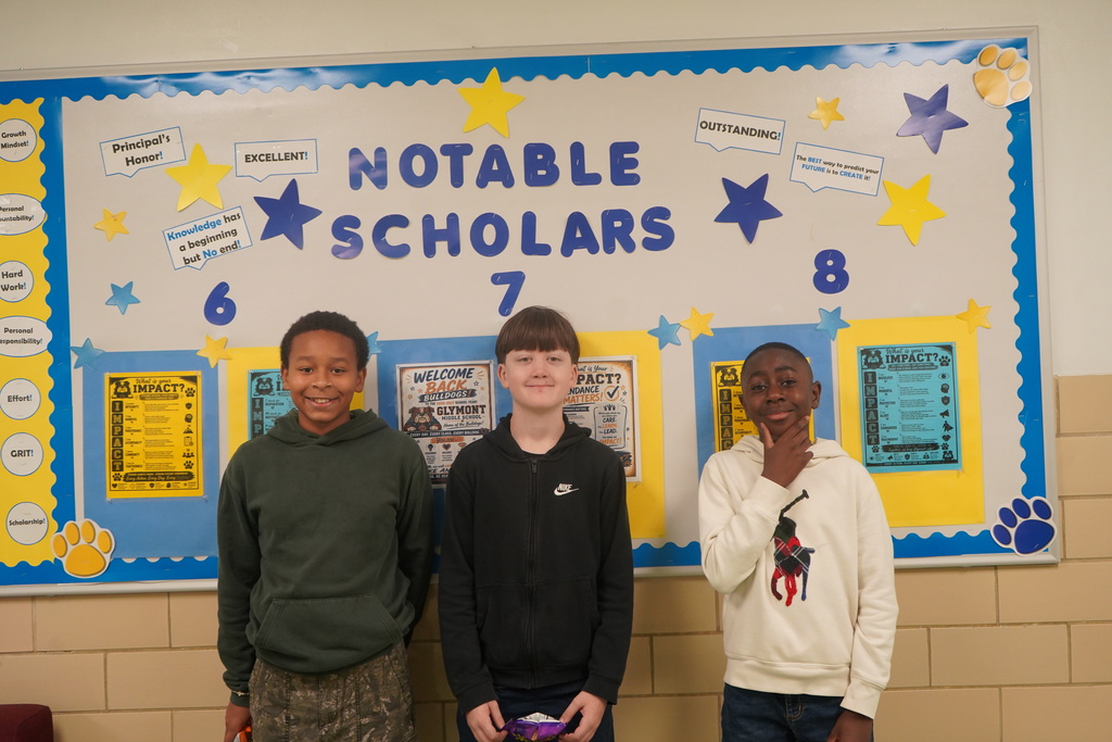 Positive Office Referral Recipients at Glymont Middle School