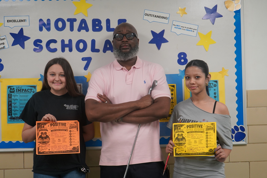 Positive Office Referral Recipients at Glymont Middle School