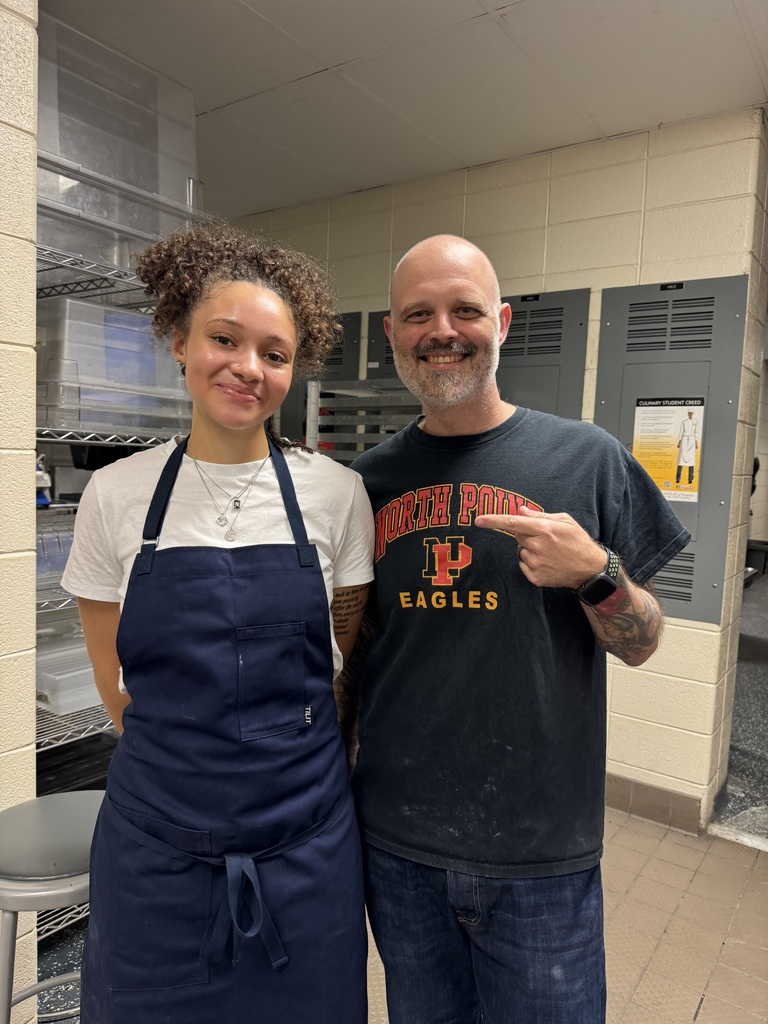 Nadia Phillips former student of 2020 culinary class came to visit and teach pasta