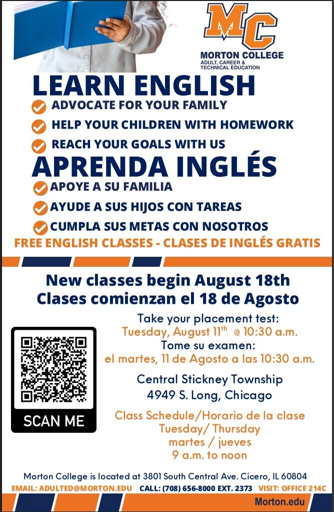 English Class Opportunity 