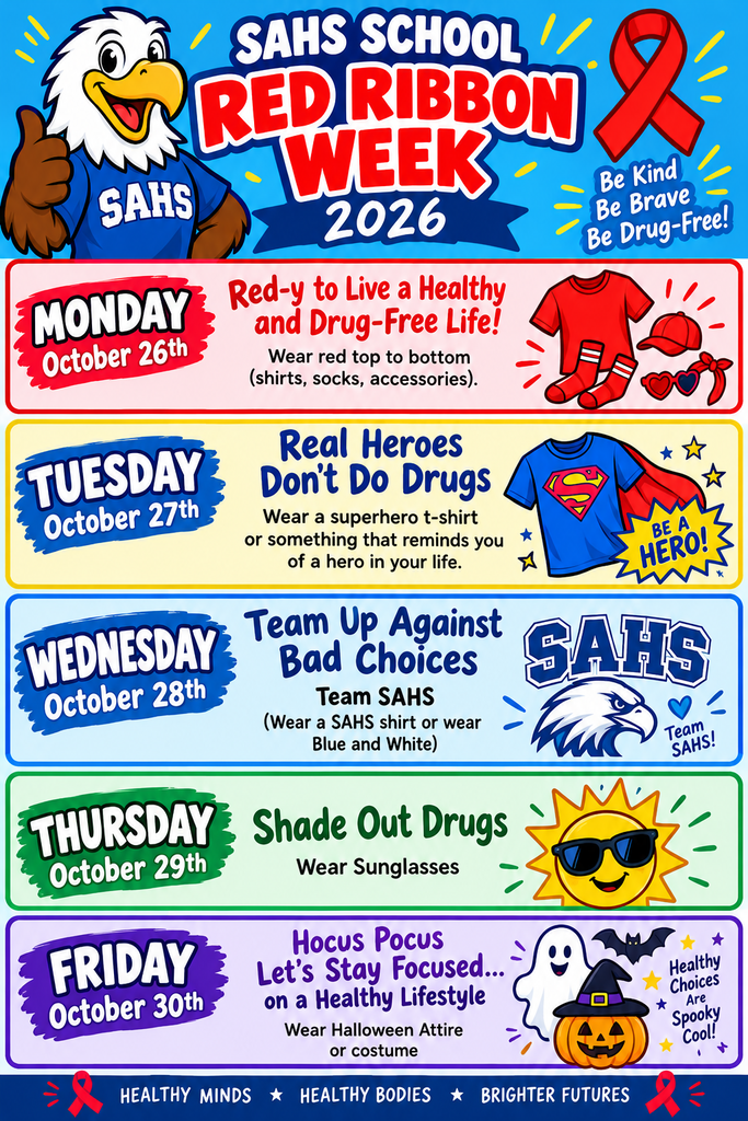 Red Ribbon Week Dress Up Days