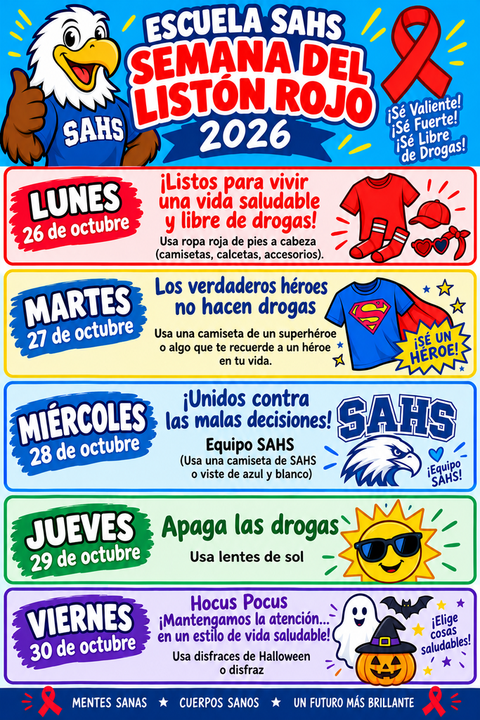 Red Ribbon Week Dress Up Days - Spanish