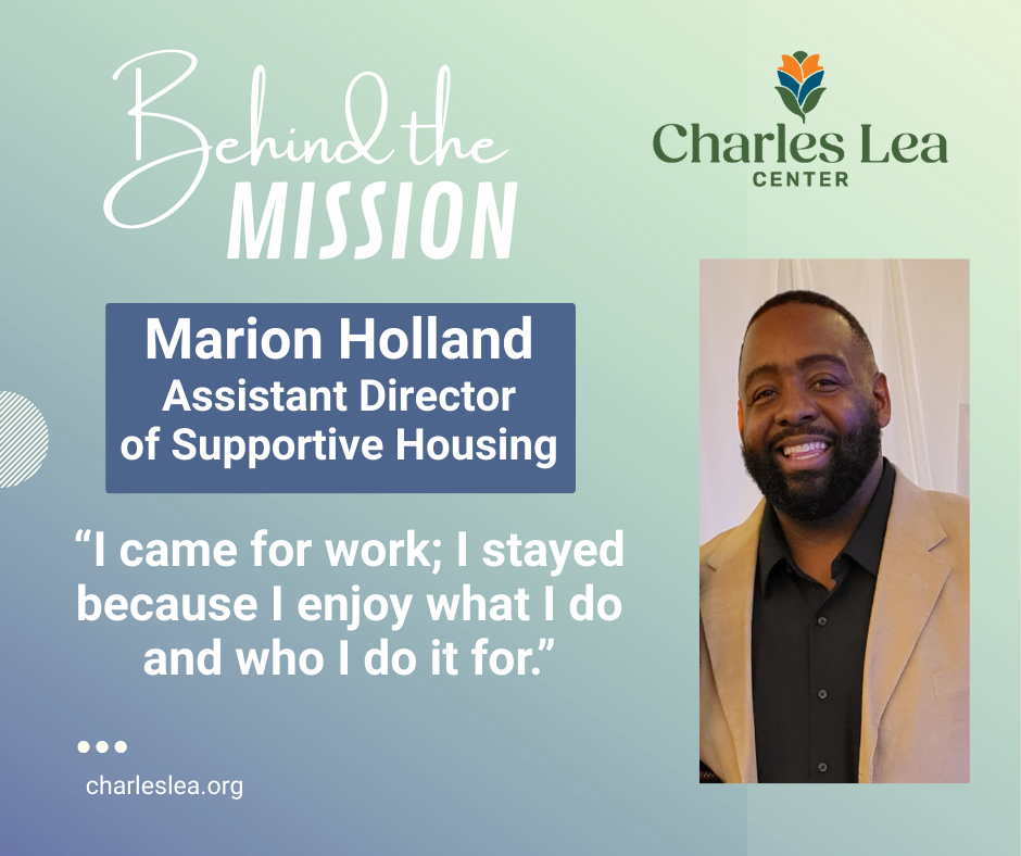 Graphic featuring Marion Holland