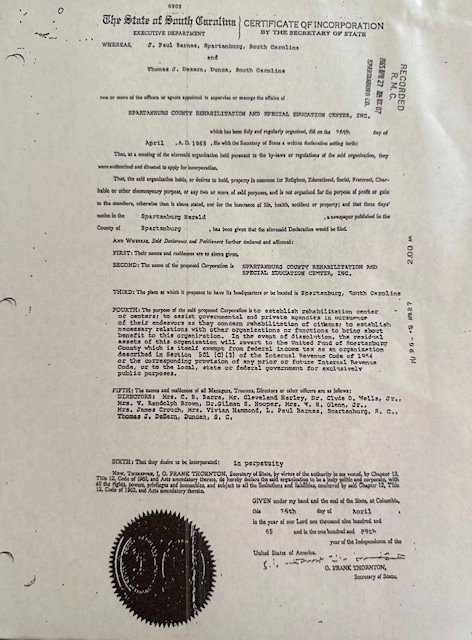 Charles Lea Center Certificate of Incorporation