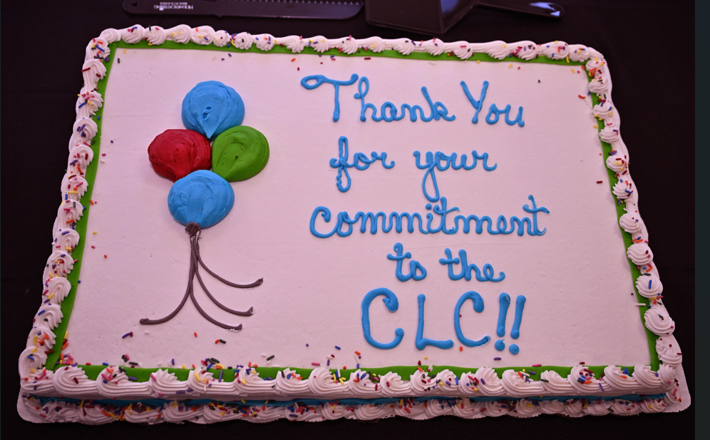 Cake reading thank you