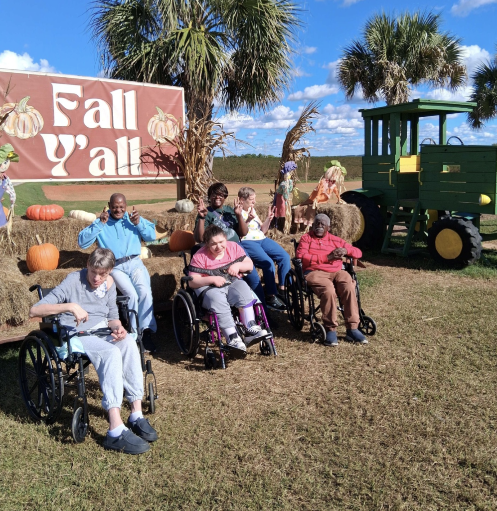 People outside at Strawberry Hill