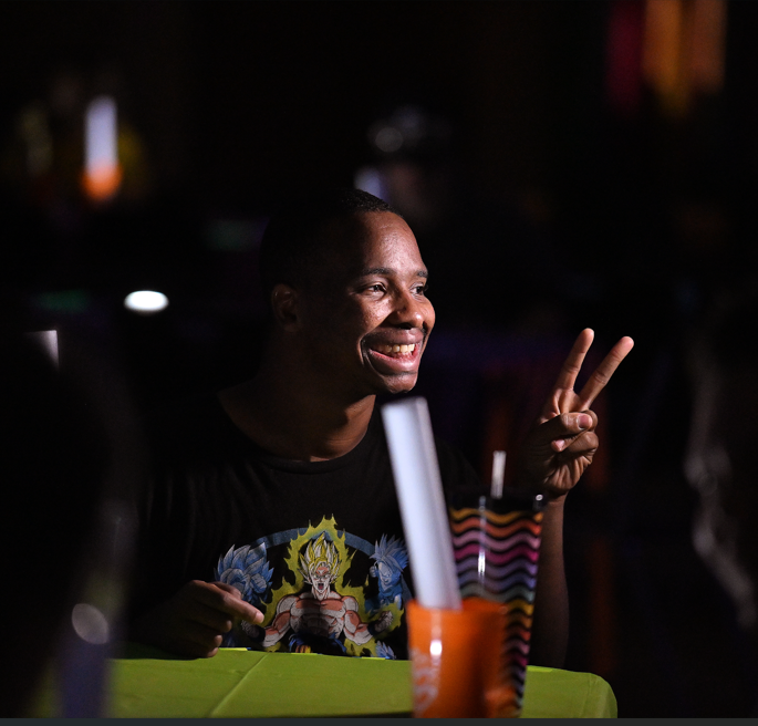 man smiling