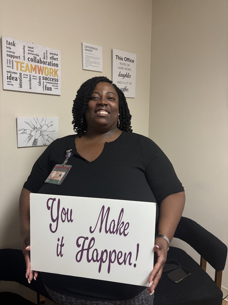 Woman with sign