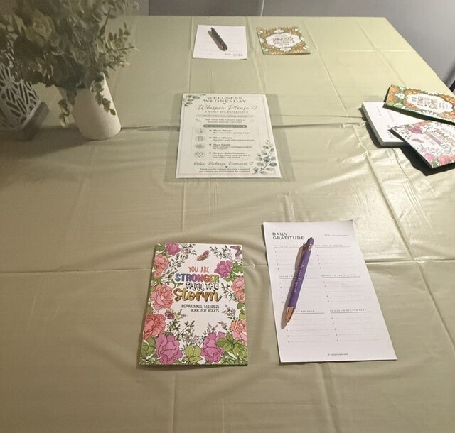wellness wedmesday tab;e